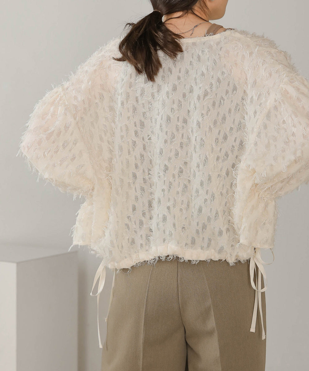 Bab 前後２ＷＡＹジャガードブラウス