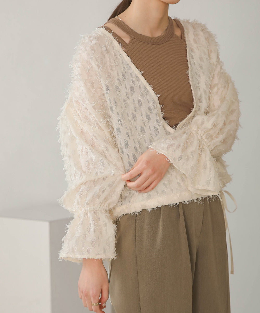 Bab 前後２ＷＡＹジャガードブラウス