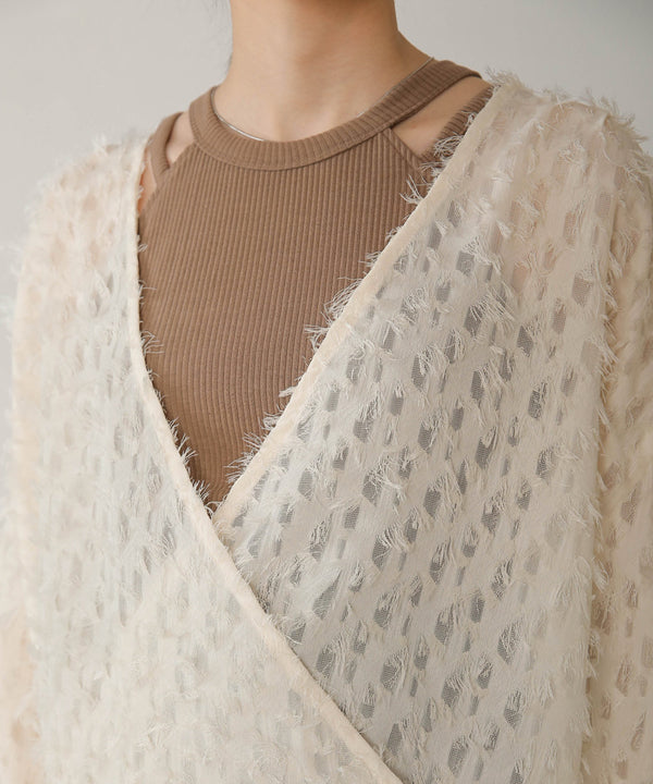 Bab 前後２ＷＡＹジャガードブラウス