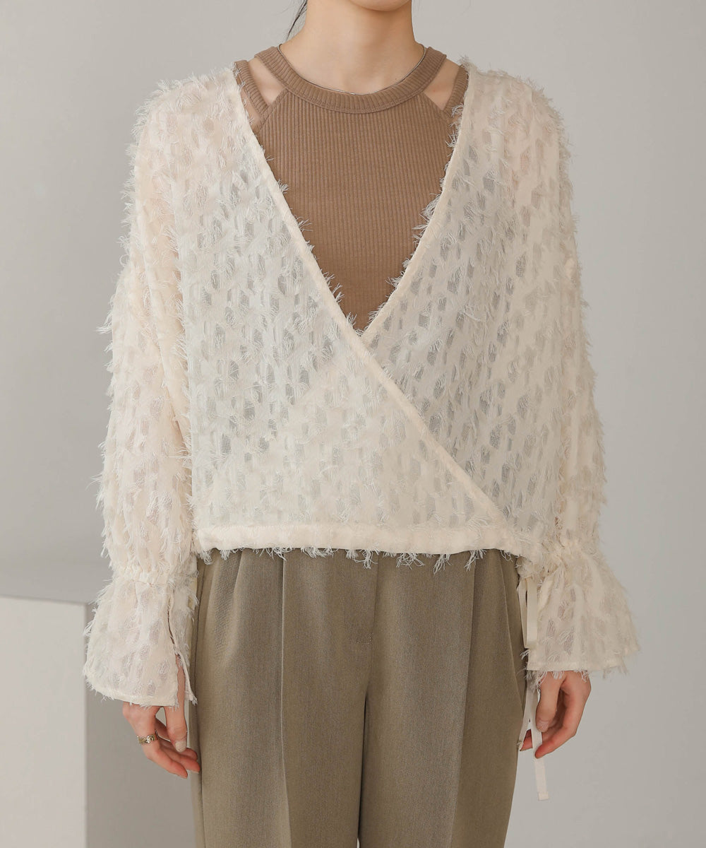 Bab 前後２ＷＡＹジャガードブラウス