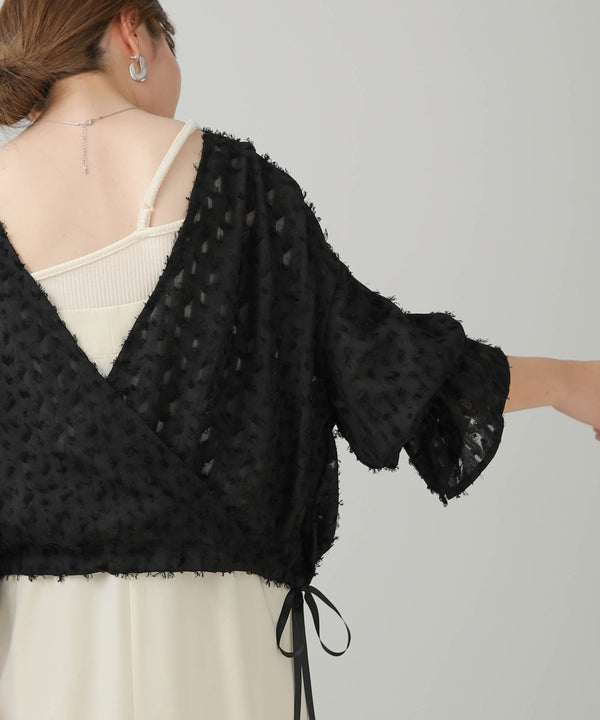 Bab 前後２ＷＡＹジャガードブラウス