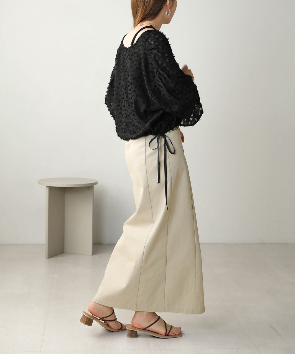 Bab 前後２ＷＡＹジャガードブラウス