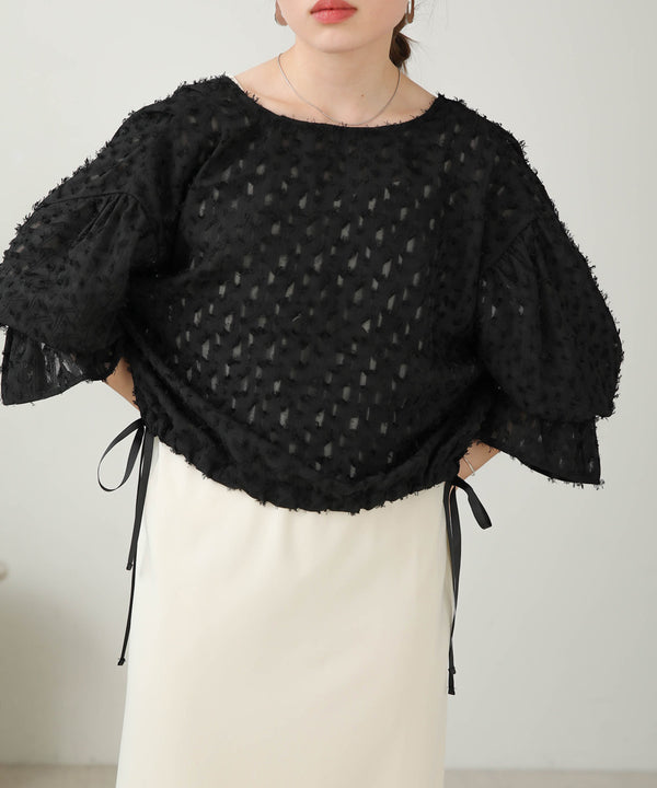 Bab 前後２ＷＡＹジャガードブラウス