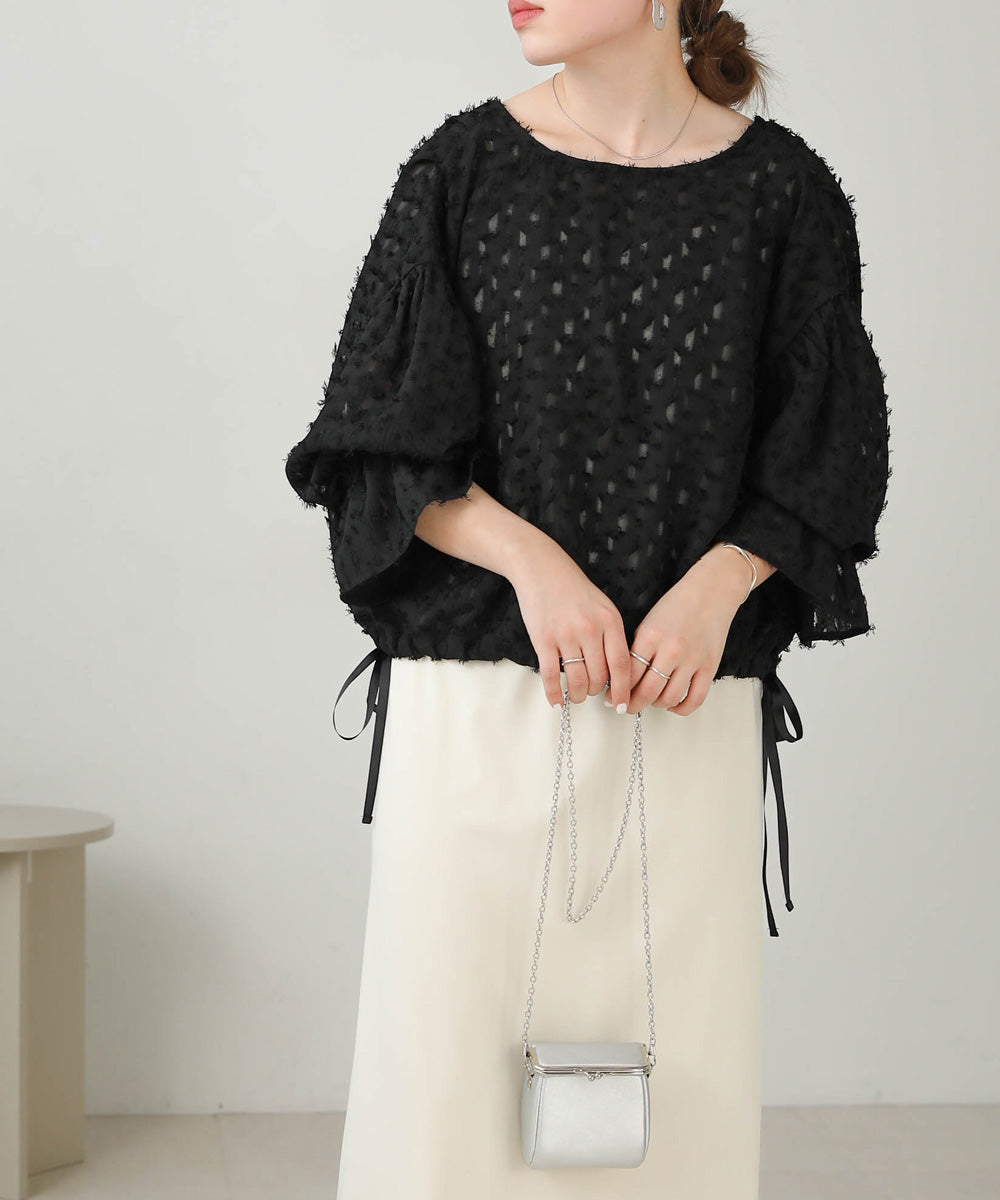 Bab 前後２ＷＡＹジャガードブラウス