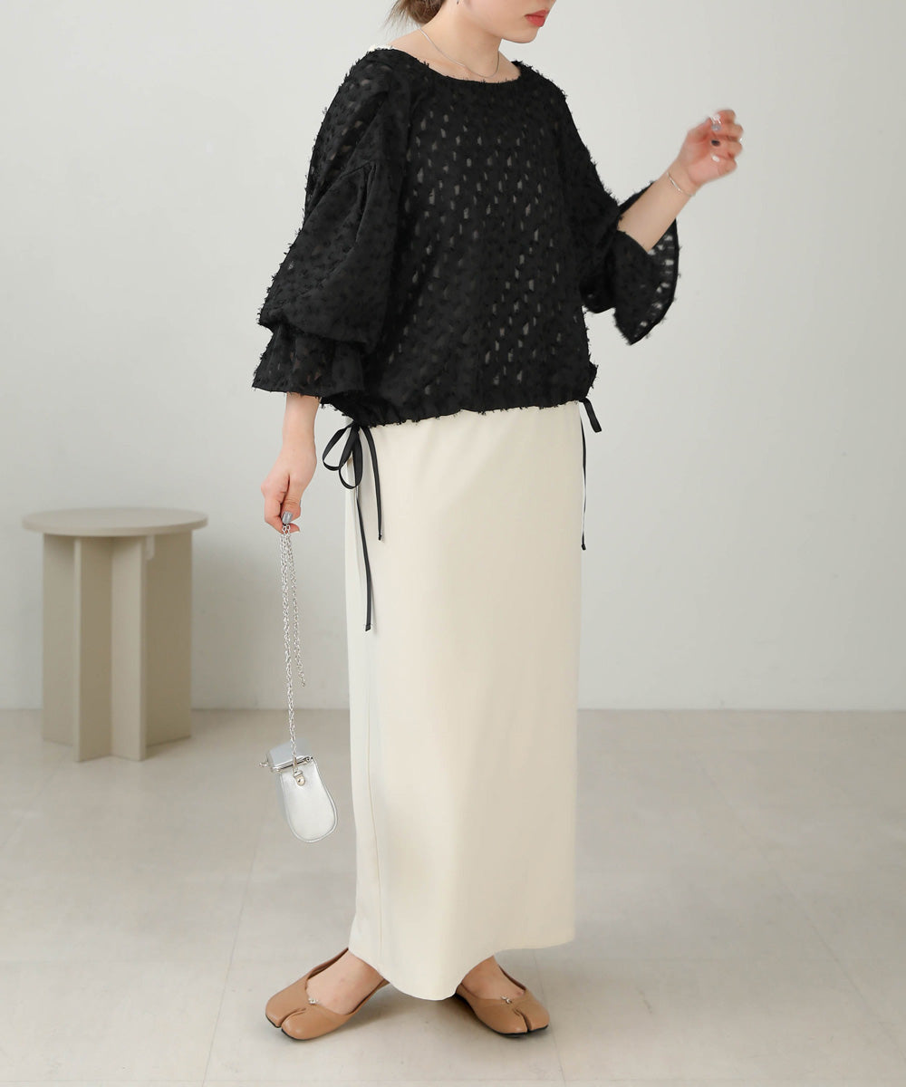 Bab 前後２ＷＡＹジャガードブラウス