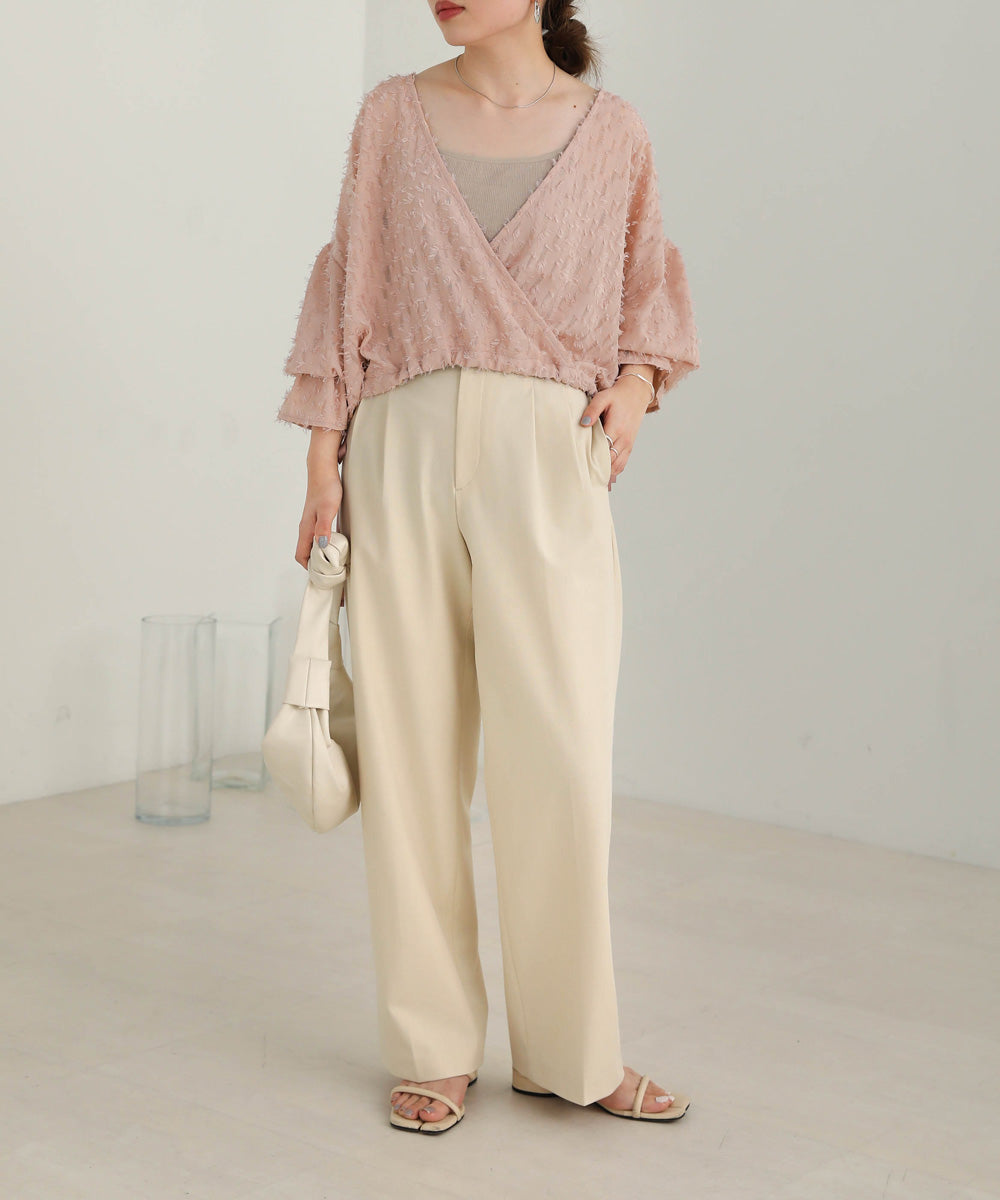 Bab 前後２ＷＡＹジャガードブラウス