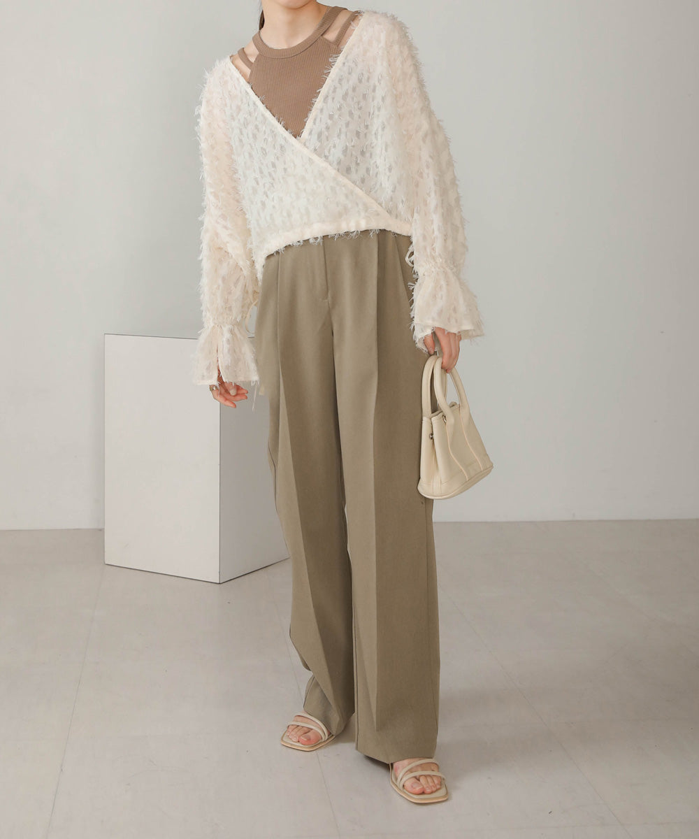 Bab 前後２ＷＡＹジャガードブラウス