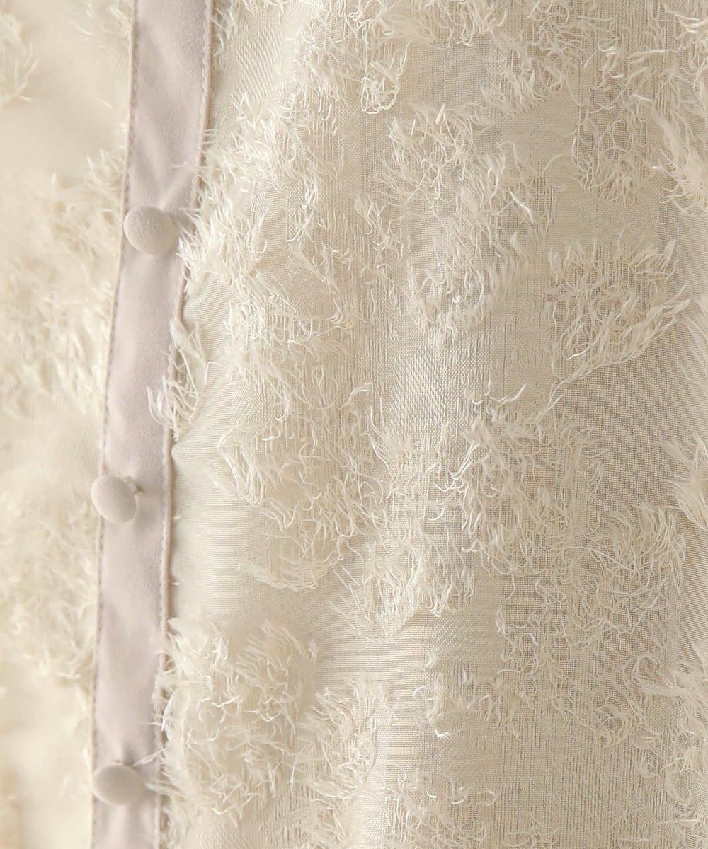 【低身長向けサイズあり】シャギー配色ティアードワンピース