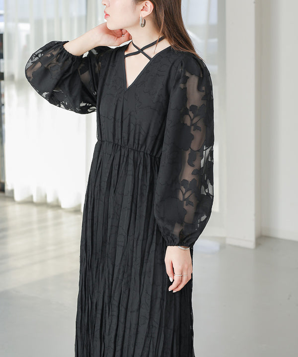 シアージャガードフラワーワンピース