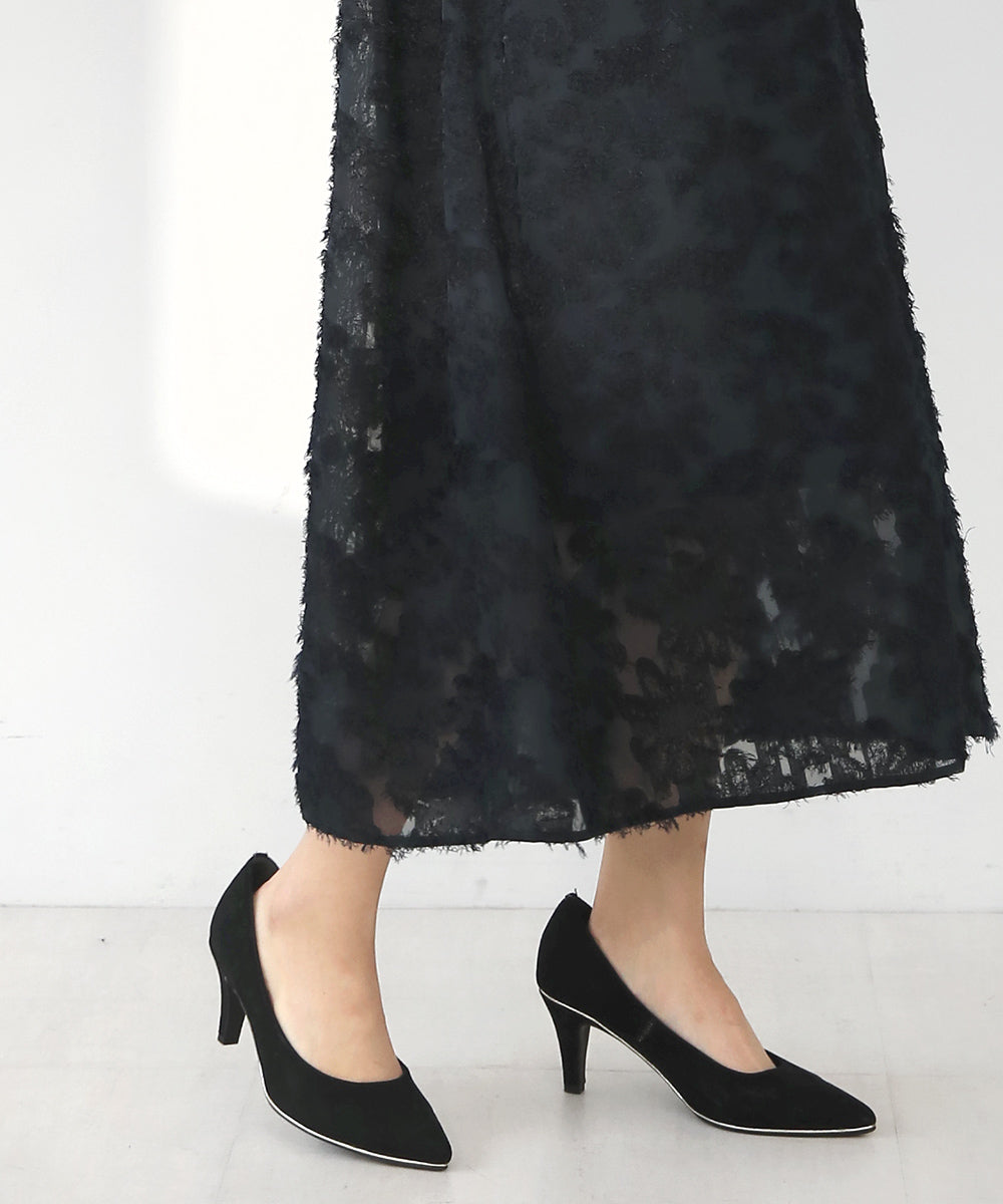 シャギージャガードワンピース