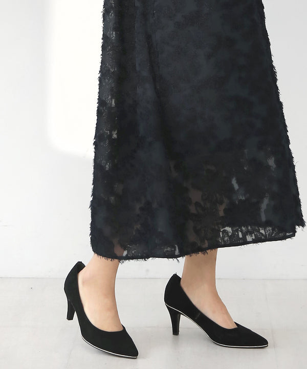 シャギージャガードワンピース