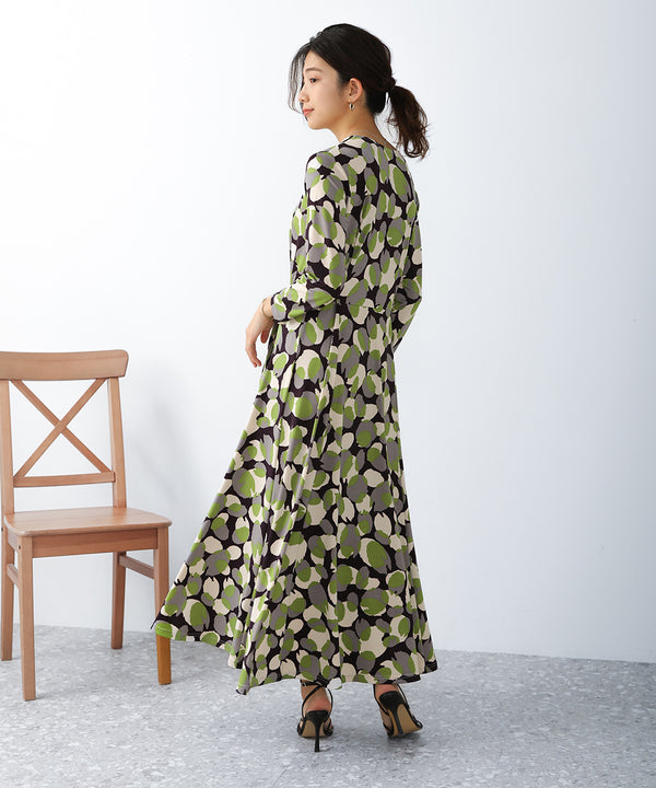 BouJeloud カシュクールジャージーワンピース