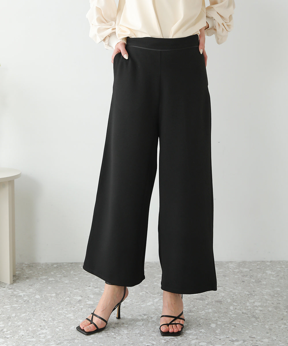 BouJeloud カットジョーゼットワイドパンツ