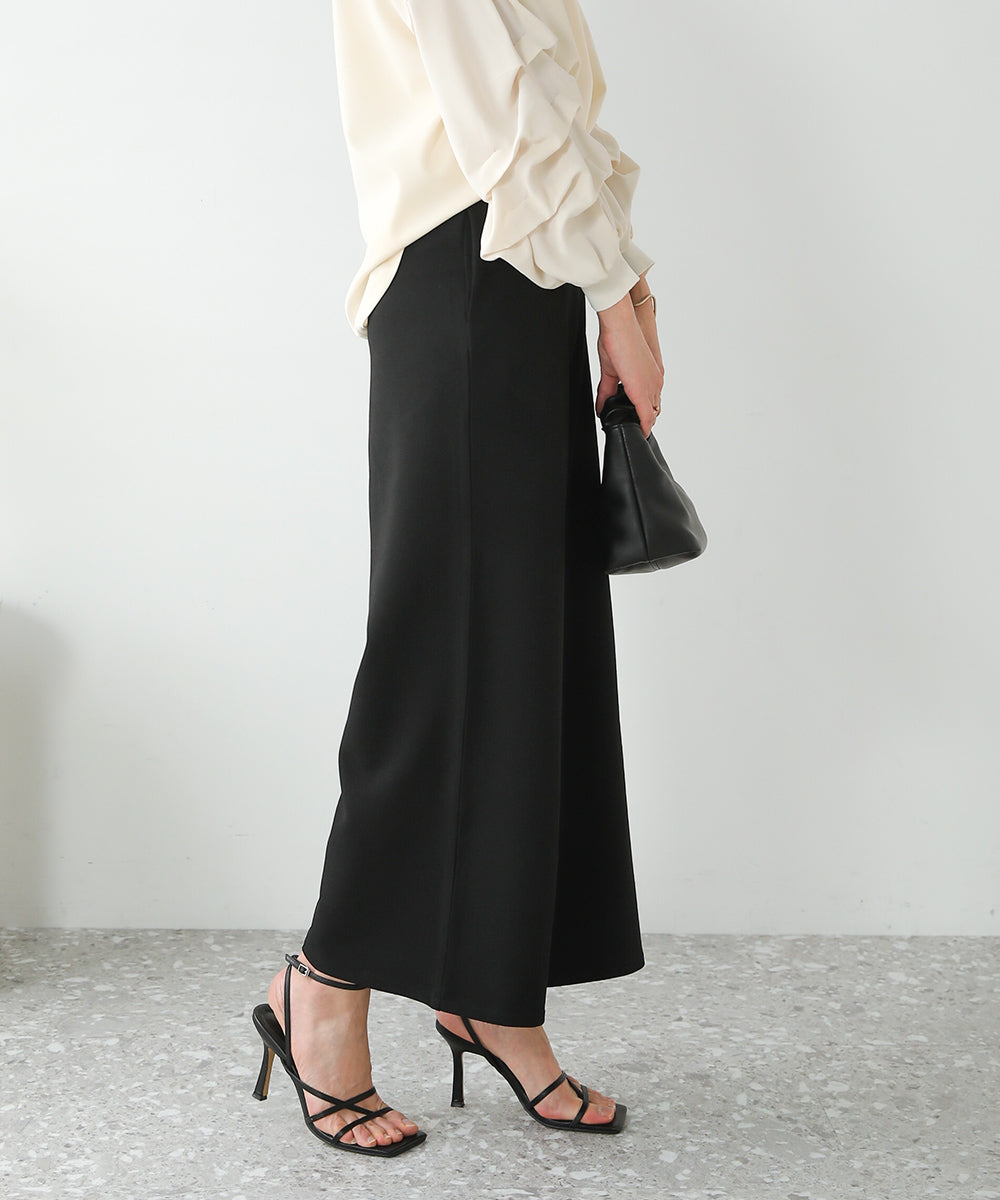 BouJeloud カットジョーゼットワイドパンツ