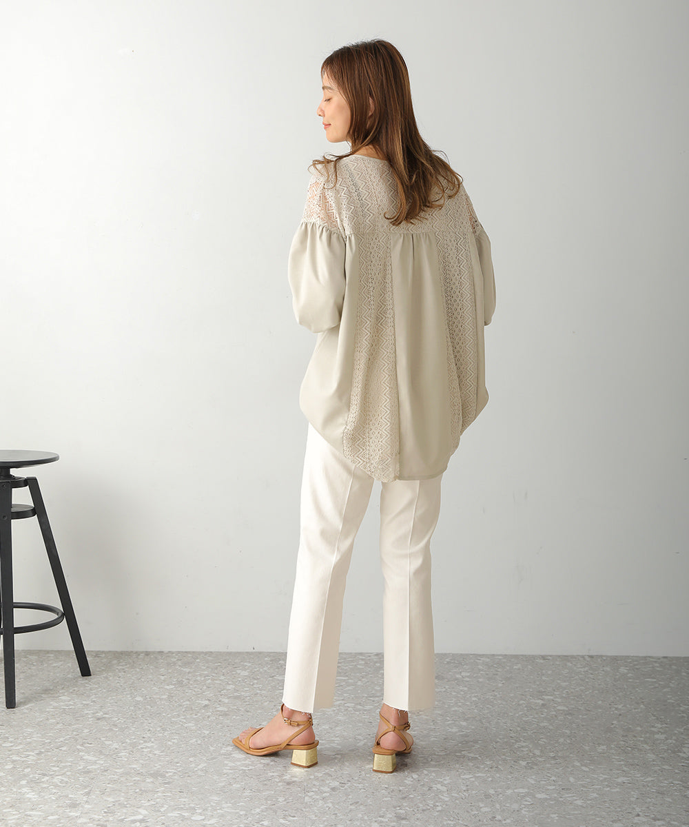 BouJeloud ハイストレッチカットオフデニム