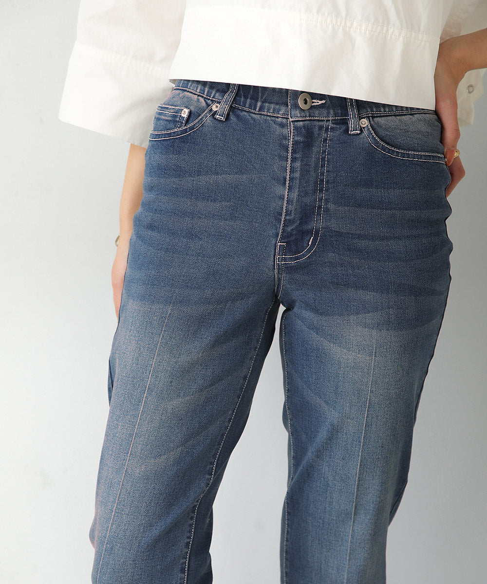 BouJeloud ハイストレッチカットオフデニム
