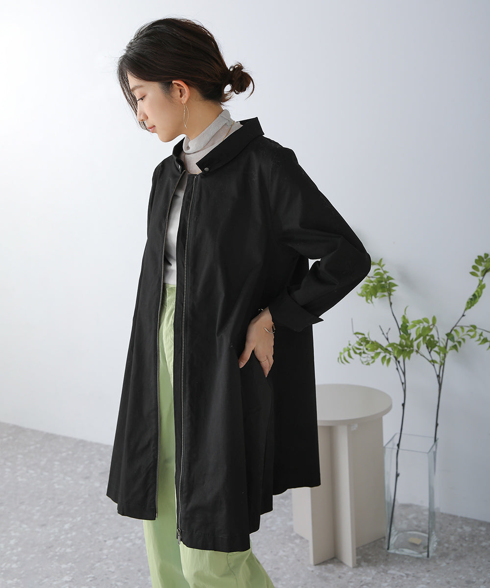 BouJeloud コットンストレッチ２way衿コート