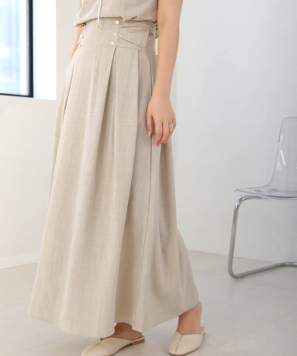 セットアップ風フレアワンピース