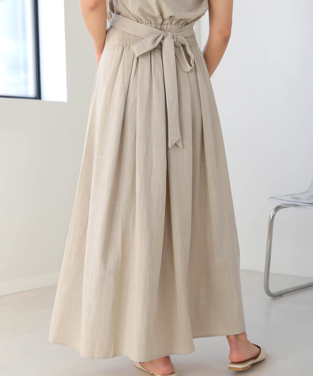 セットアップ風フレアワンピース