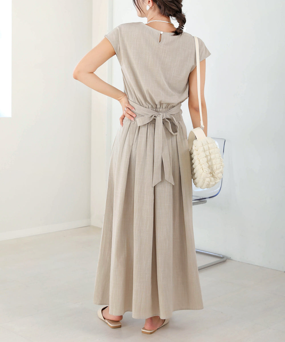 セットアップ風フレアワンピース