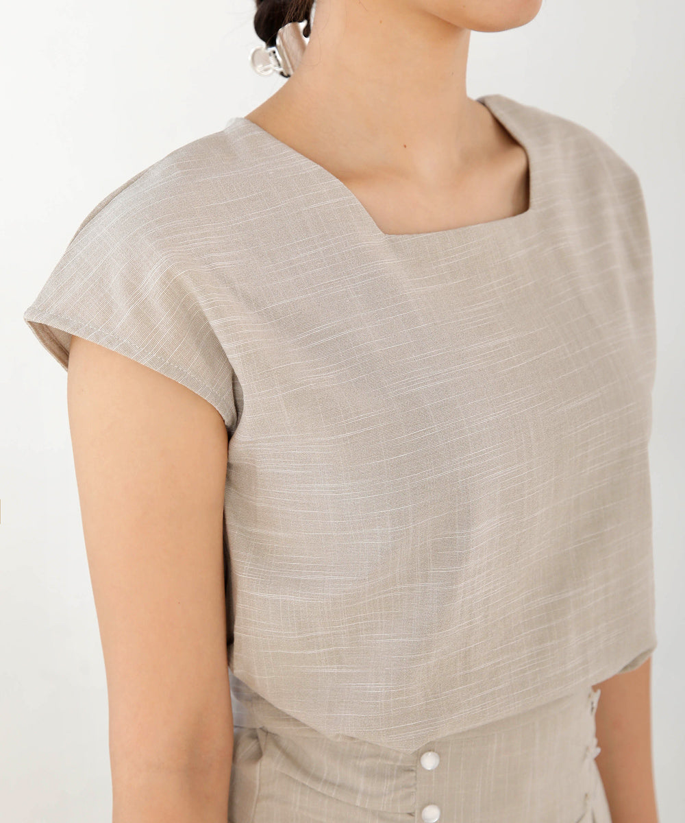 セットアップ風フレアワンピース