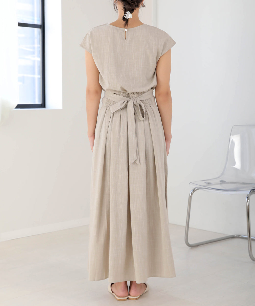 セットアップ風フレアワンピース