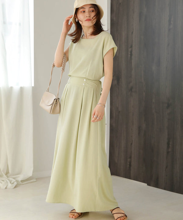 セットアップ風フレアワンピース