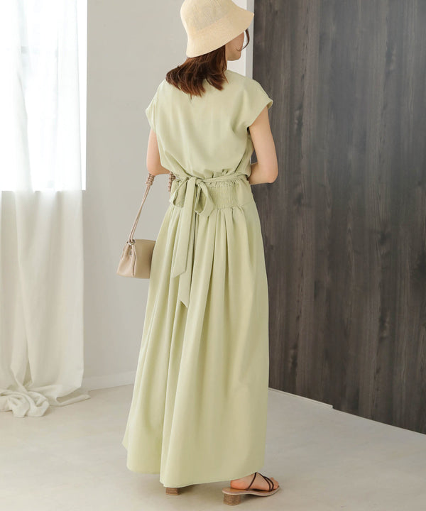 セットアップ風フレアワンピース