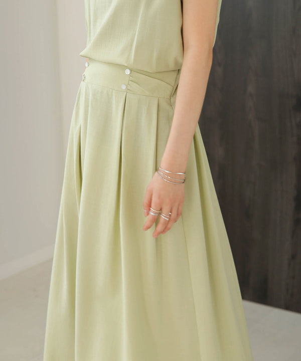 セットアップ風フレアワンピース