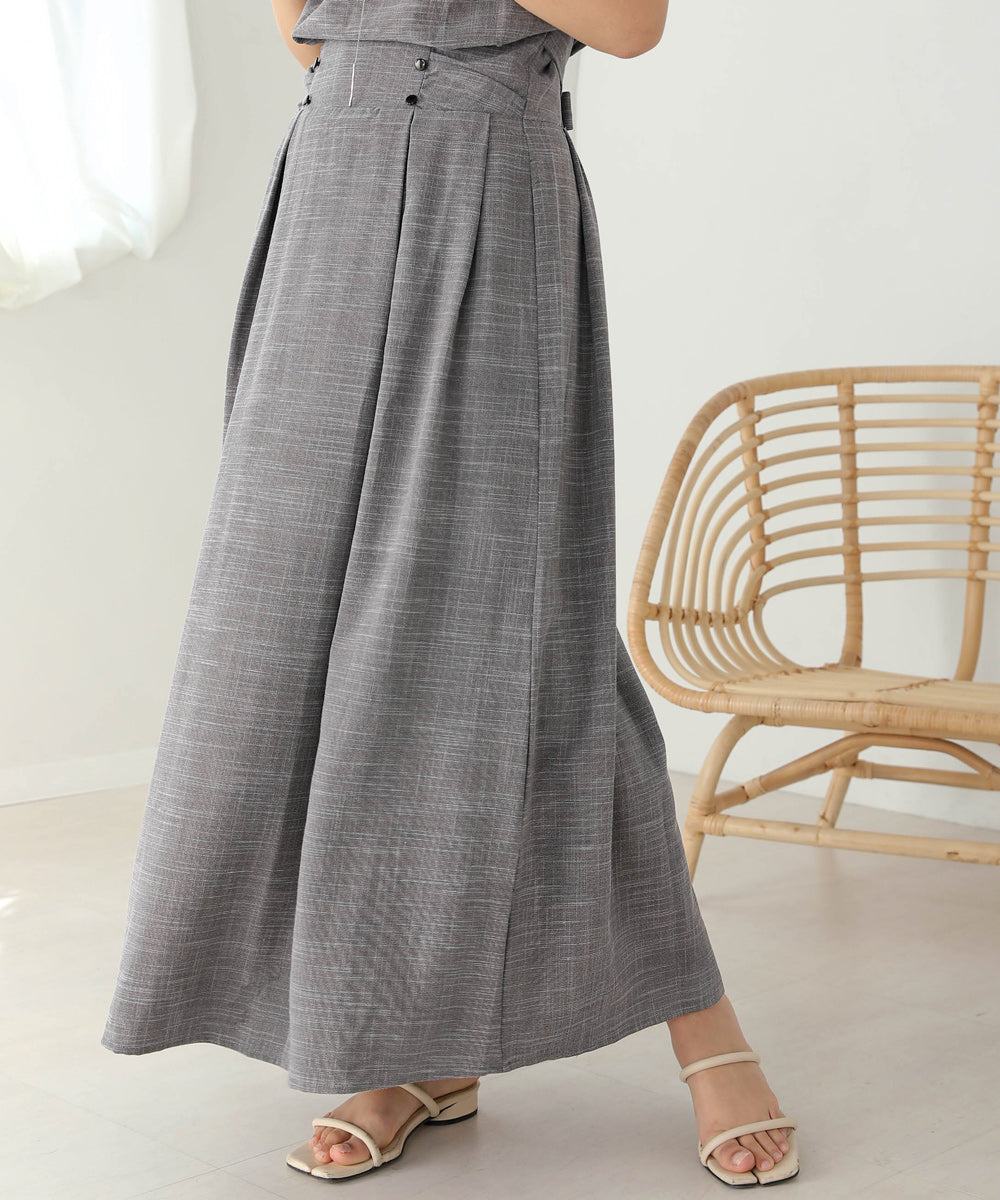 セットアップ風フレアワンピース