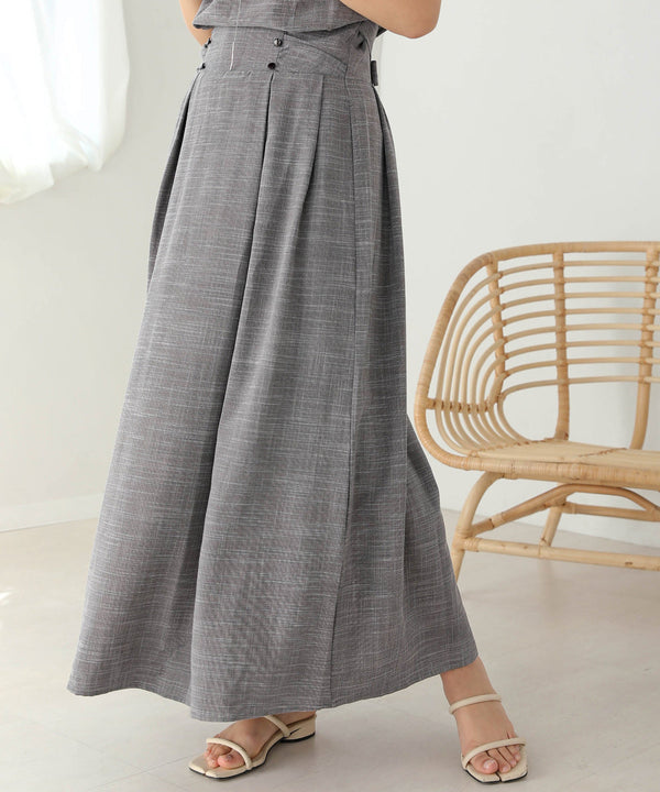 セットアップ風フレアワンピース