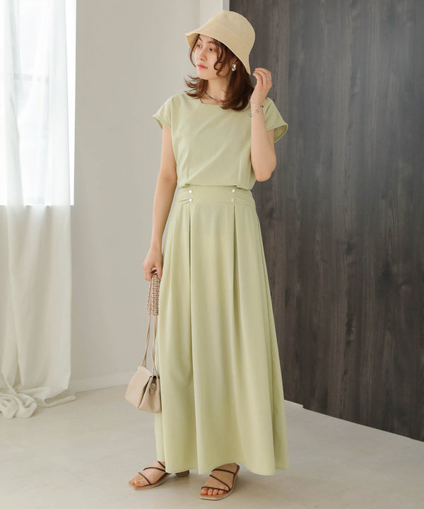 セットアップ風フレアワンピース