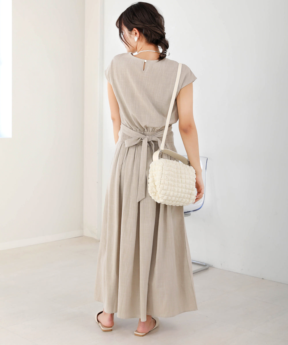 セットアップ風フレアワンピース