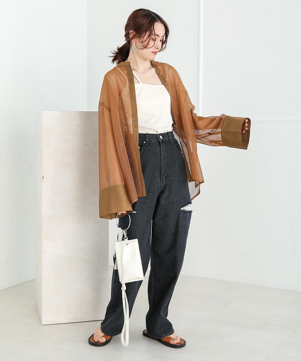 MESH BIG SHIRT