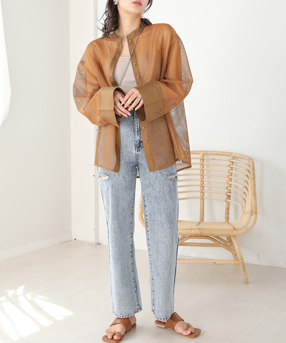 MESH BIG SHIRT