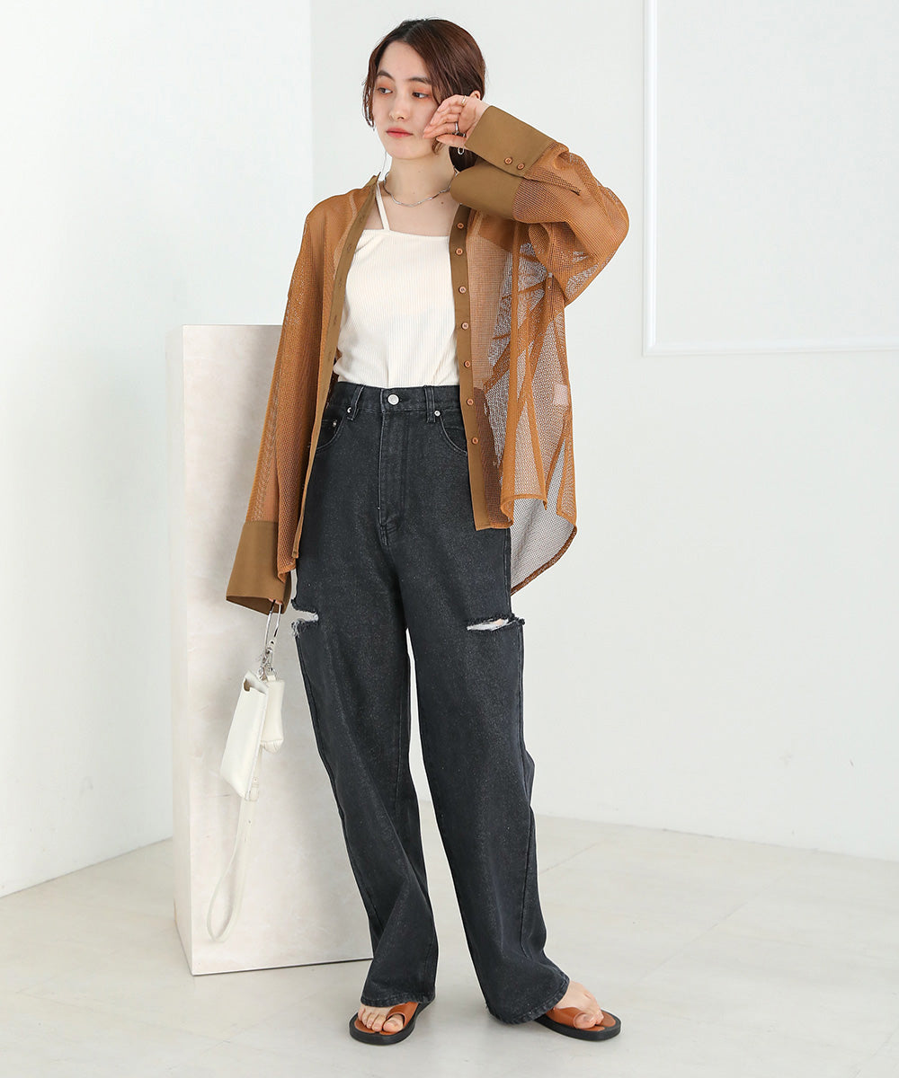MESH BIG SHIRT