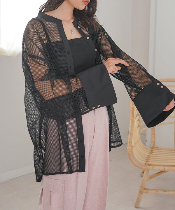 MESH BIG SHIRT