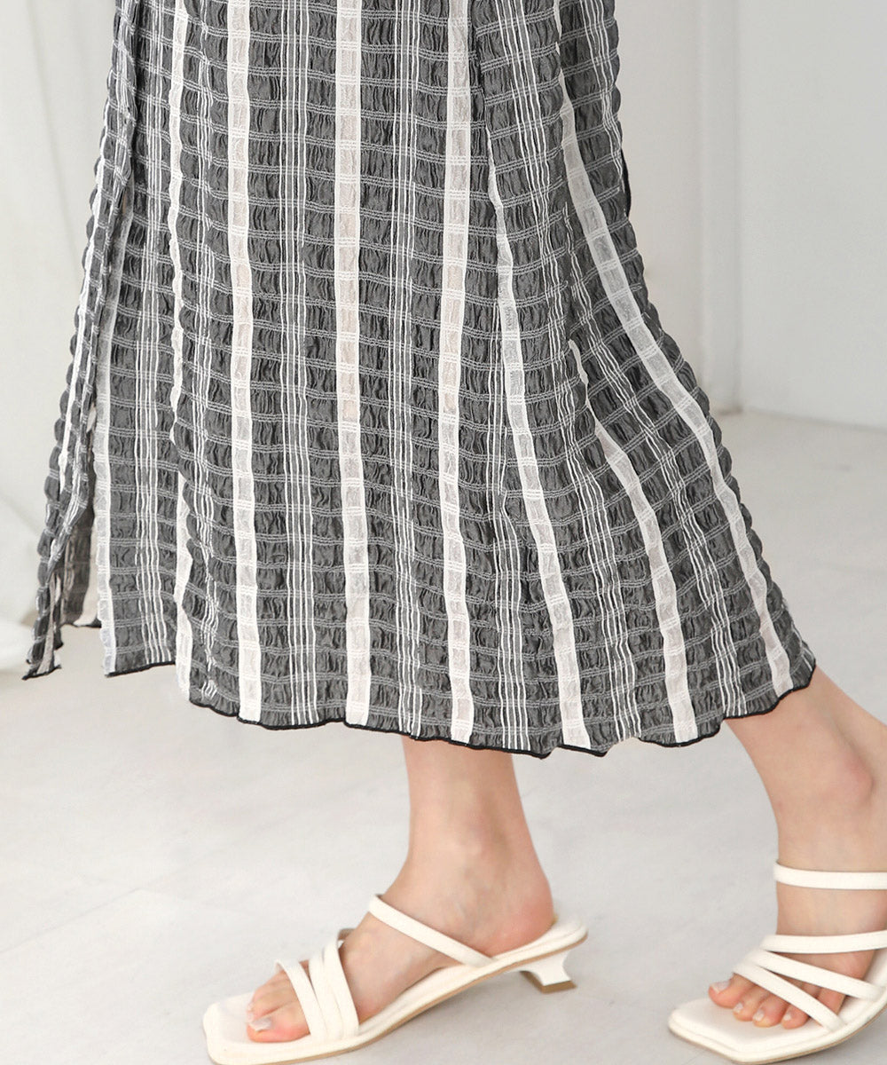 前後２ＷＡＹチェックメロウワンピース