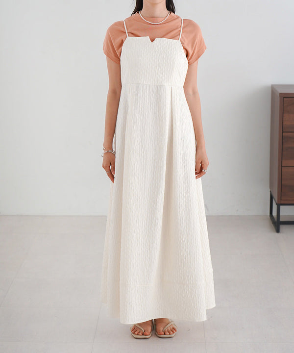 JACQUARD HIGH WAIST SWITCHING ONEPIECE
