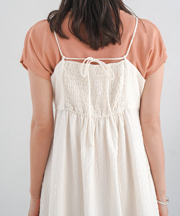 JACQUARD HIGH WAIST SWITCHING ONEPIECE