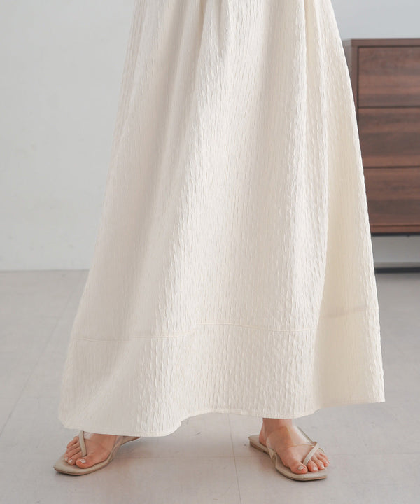 JACQUARD HIGH WAIST SWITCHING ONEPIECE