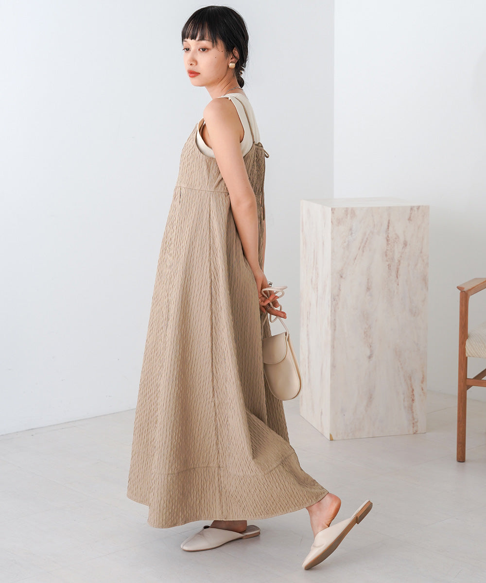 JACQUARD HIGH WAIST SWITCHING ONEPIECE