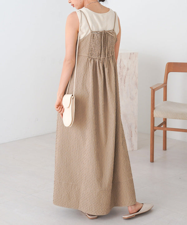 JACQUARD HIGH WAIST SWITCHING ONEPIECE