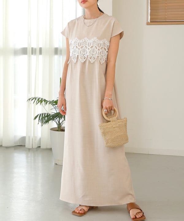 レースコンビＩラインワンピース