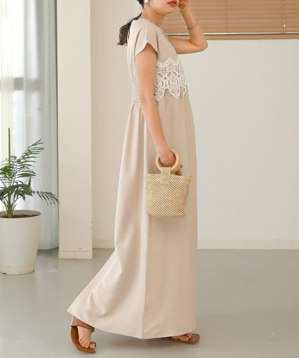 レースコンビＩラインワンピース