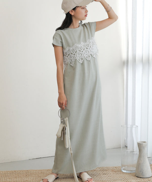 レースコンビＩラインワンピース