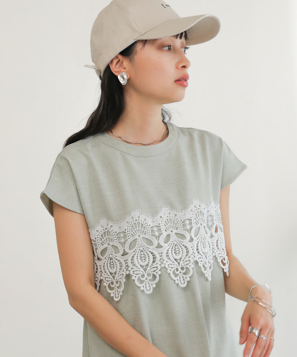 レースコンビＩラインワンピース