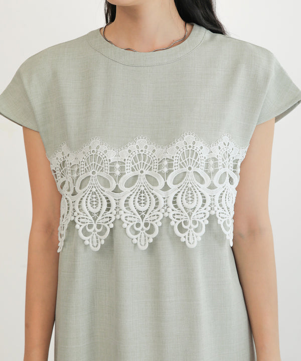 レースコンビＩラインワンピース