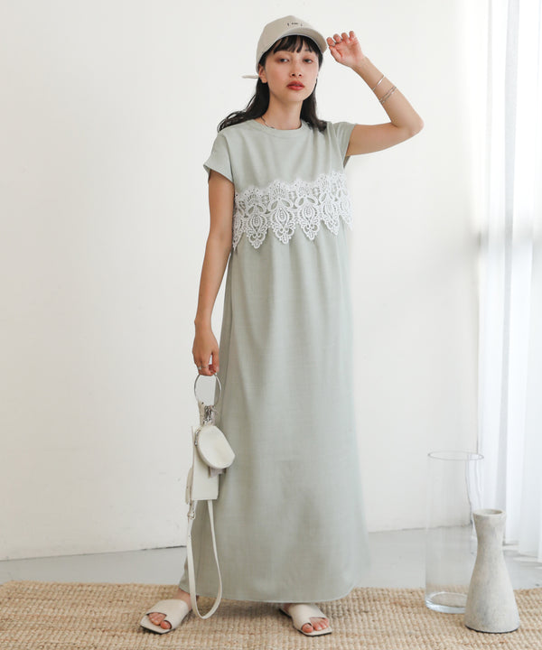 レースコンビＩラインワンピース