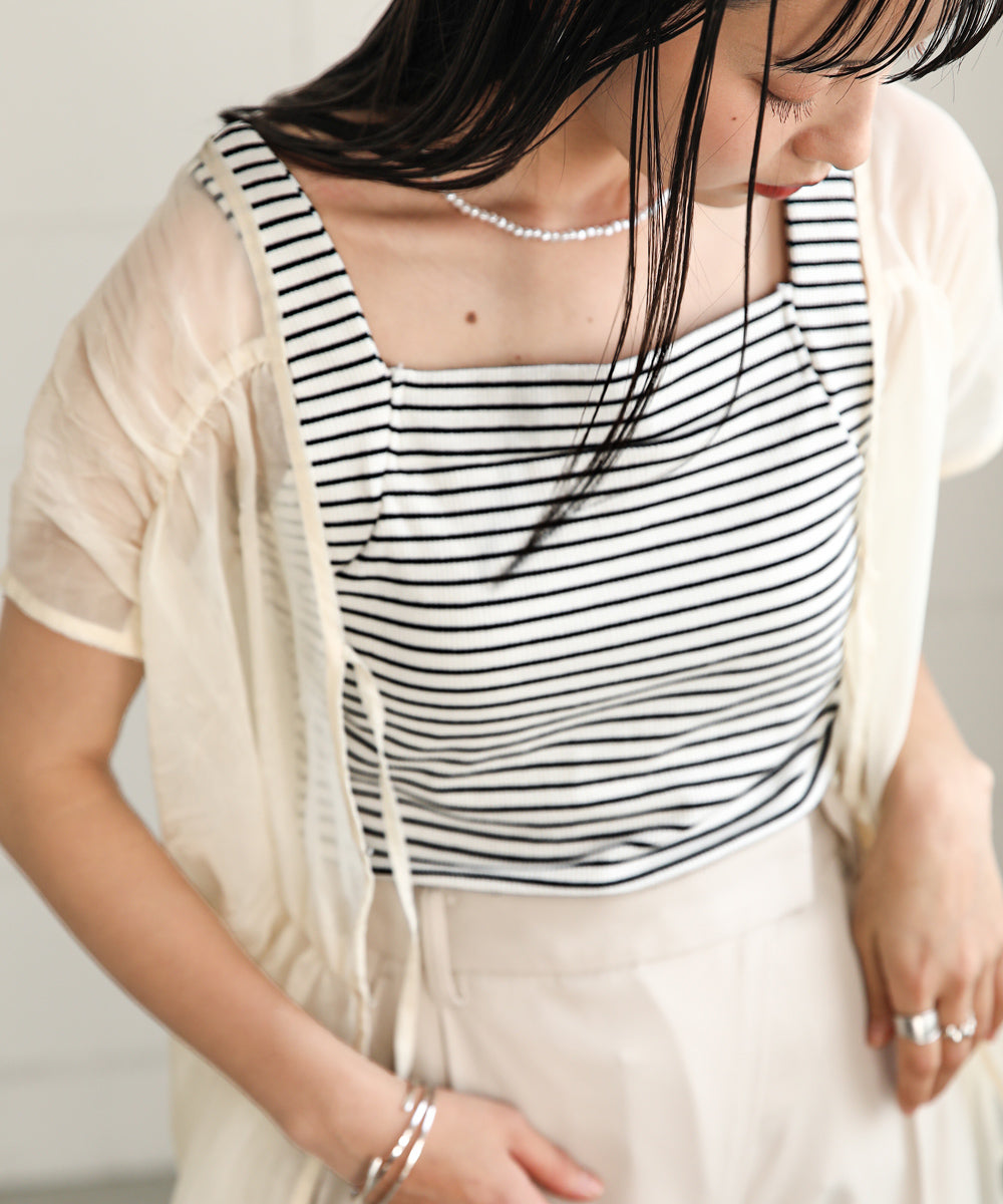 CAMISOLE WITH BORDER CUPS